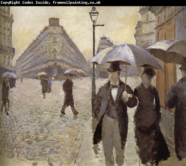 Gustave Caillebotte Rainy day in Paris